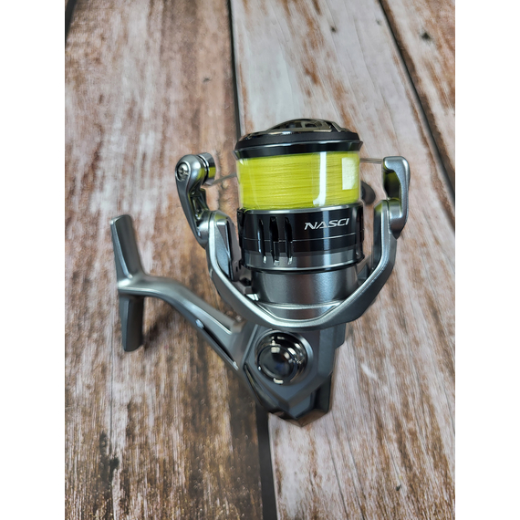 Котушка Shimano Nasci FC 2500  FC + плетений шнур PowerPro 0.15мм (комплект), Розмір шпулі: 2500+шнур, фото , изображение 8