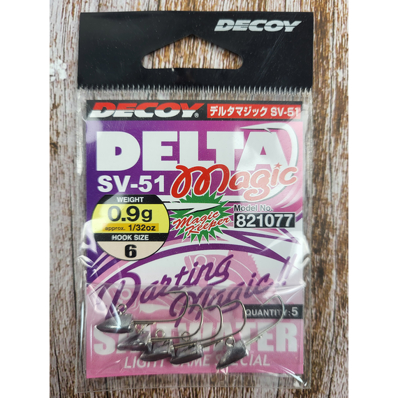 Джиг головка Decoy SV-51 06-0.9g, 5 шт/уп, фото , изображение 3