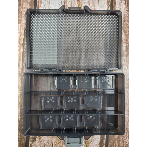 Коробка для снастей DaiichiSeiko MC Case #138P (чорна) — компактна, з надійною фіксацією, фото , изображение 6