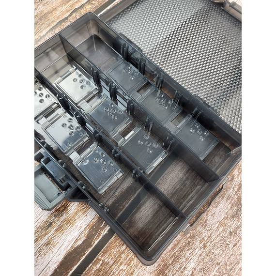 Коробка для снастей DaiichiSeiko MC Case #138P (чорна) — компактна, з надійною фіксацією, фото , изображение 7