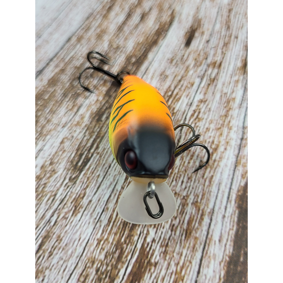 Воблер Jackall Chubby 38mm, 4гр, до 1м, Tropical Mat Tiger, Розмір/Вага: 38мм/4г, Колір воблера: Tropical Mat Tiger, фото , изображение 6