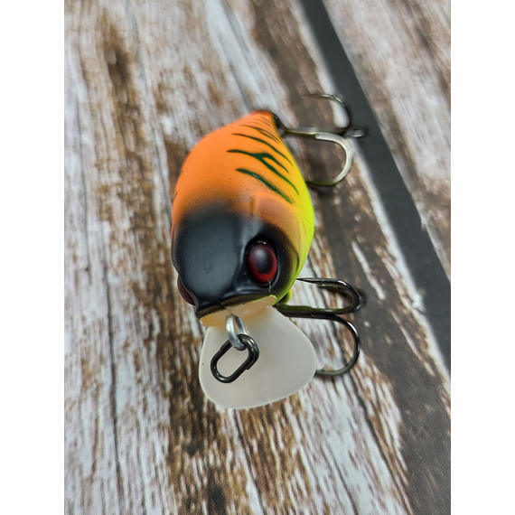 Воблер Jackall Chubby 38mm, 4гр, до 1м, Tropical Mat Tiger, Розмір/Вага: 38мм/4г, Колір воблера: Tropical Mat Tiger, фото , изображение 10