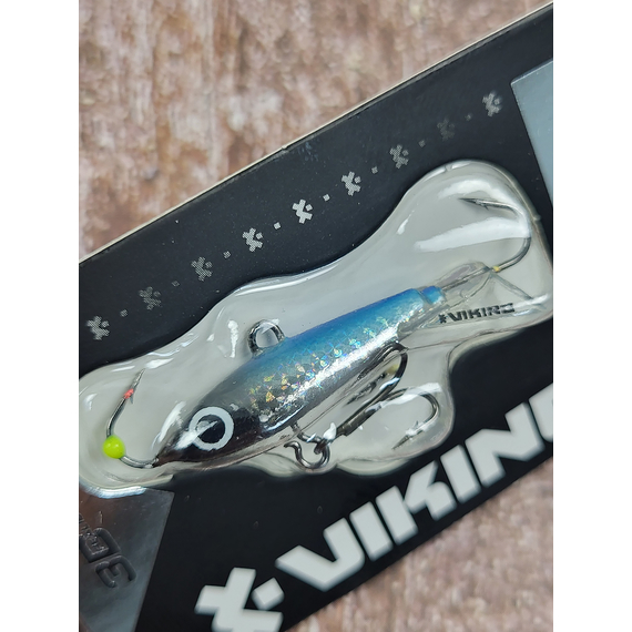 Балансир Viking Fishing Yeti Ice Jig 30mm 5.0g #03 Light Blue Glam, Розмір/Вага: 30мм/5г, Колір балансиру: #3 Light Blue Glam, фото , изображение 8