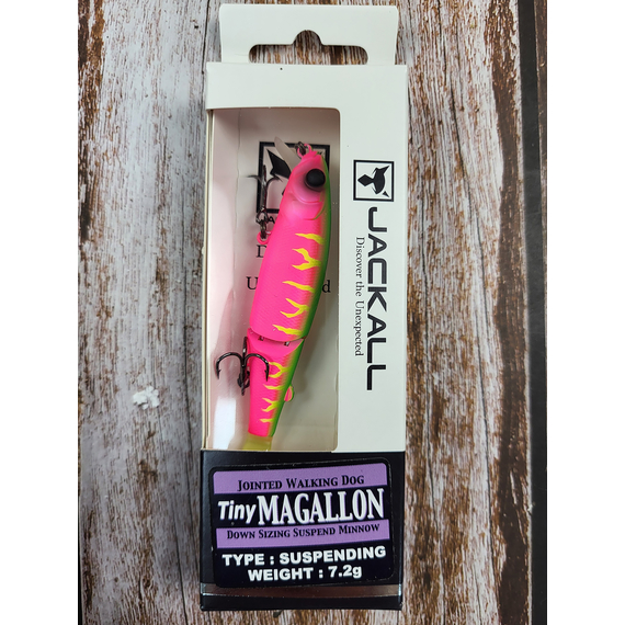 Воблер Jackall Tiny Magallon 88мм 7.2г Dragon Fruit Mat Tiger, Размер/Вес: 88мм/7.2г, Цвет воблера: Dragon Fruit Mat Tiger, фото , изображение 3