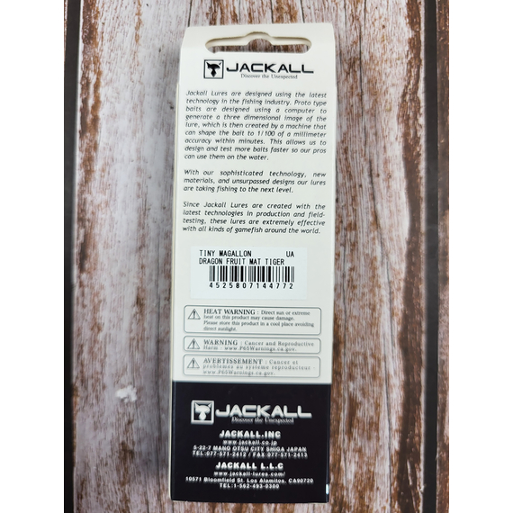 Воблер Jackall Tiny Magallon 88мм 7.2г Dragon Fruit Mat Tiger, Размер/Вес: 88мм/7.2г, Цвет воблера: Dragon Fruit Mat Tiger, фото , изображение 4