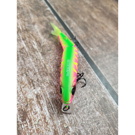 Воблер Jackall Tiny Magallon 88мм 7.2г Dragon Fruit Mat Tiger, Размер/Вес: 88мм/7.2г, Цвет воблера: Dragon Fruit Mat Tiger, фото , изображение 11