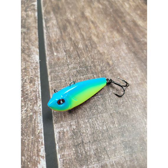 Зимний воблер Viking Fishing Outcast Vib 40mm 7.0g #01 Blue Parrot (зимняя приманка для ловли со льда), Выберите цвет: Blue Parrot, Размер/Вес: 40мм/7г, фото , изображение 5