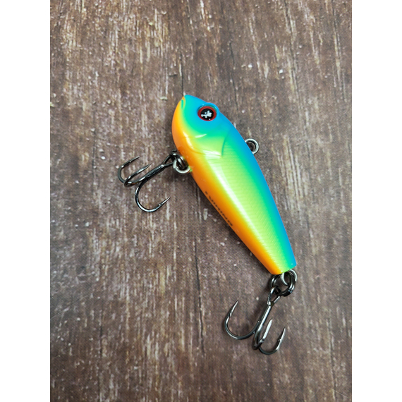 Зимний воблер Viking Fishing Outcast Vib 40mm 7.0g #01 Blue Parrot (зимняя приманка для ловли со льда), Выберите цвет: Blue Parrot, Размер/Вес: 40мм/7г, фото , изображение 8