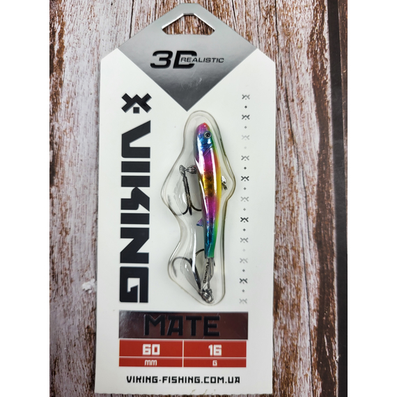 Балансир Viking Fishing Mate Ice Jig 60mm 17g #16 European Values, Розмір/Вага: 60мм/17г, Колір балансиру: #16 European Values, фото , изображение 3