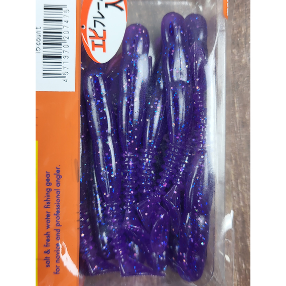 Силікон Reins Rockvibe Shad 3" 567 Lilac Silver & Blue Flake (15 шт/уп.), Довжина силікону: 3.0" (7,62 см), Колір силікону: 567 Lilac Silver & Blue Flake, фото , изображение 6