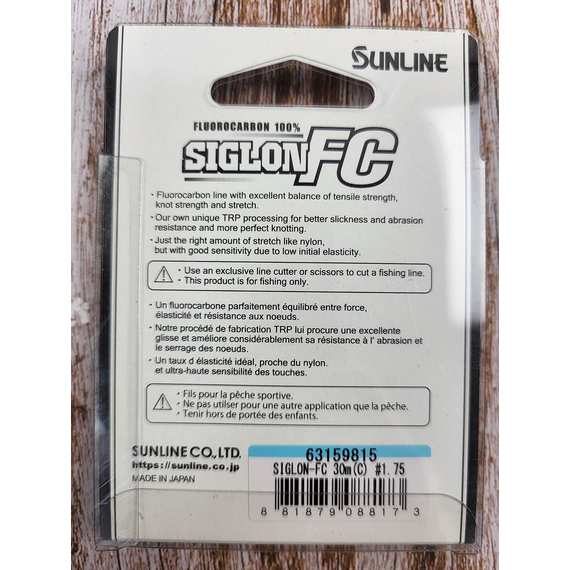 Флюорокарбон Sunline SIG-FC 30м 0.245мм 4.1кг поводковый, Діаметр: 0.245, фото , изображение 4