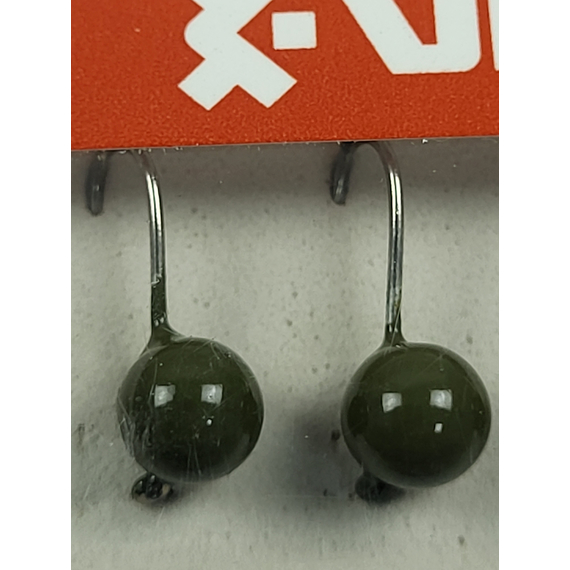 Мормишка вольфрамова Viking Fishing Round 0.64g 4mm Olive (5шт), Размер/Вес: 4мм/0.64г, Колір мормишки: Olive, фото , изображение 6