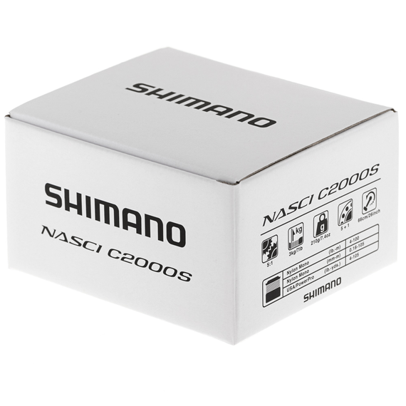 Котушка Shimano Nasci FC C2000S FC — 5+1 підшипник, низькопрофільна шпуля, Розмір шпулі: 2000, фото , изображение 10