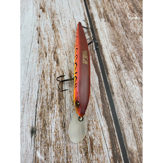 Воблер Imakatsu Gekiasa III IK Jerk 130SP 130mm 21.0g #46 Matt Red Hot Tiger, Колір воблера: 46 Matt Red Hot Tiger, фото , изображение 6