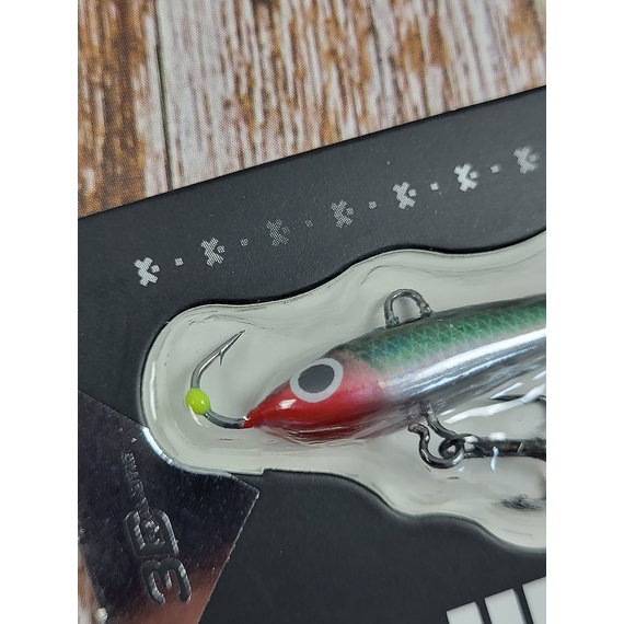 Балансир Viking Fishing Yeti Ice Jig 30mm 5.0g #19 Green Anchovy, Розмір/Вага: 30мм/5г, Колір балансиру: #19 Green Anchovy, фото , изображение 5