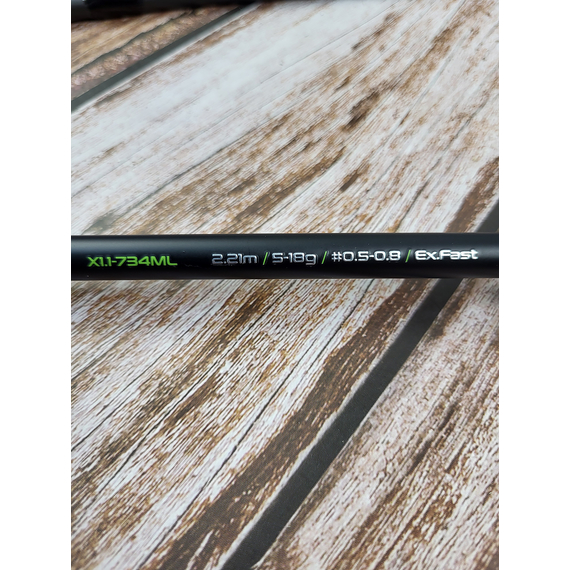 Спінінг Favorite X1.1 Travel 734ML (2.21м, 5–18г, Ex.Fast, 4 секції) — універсал тревел для берегового лову та легкого джига й воблерів, Модель: 2.21m 5-18g, фото , изображение 5
