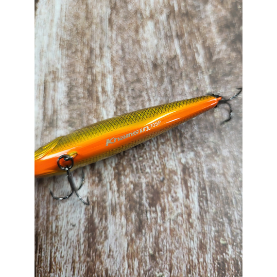 Воблер ZipBaits Khamsin 70-SP-SR, 70mm 9.5g #050 (1.0-1.5m), Розмір/Вага: 70mm/9.5g, Колір воблера: #050, фото , изображение 5