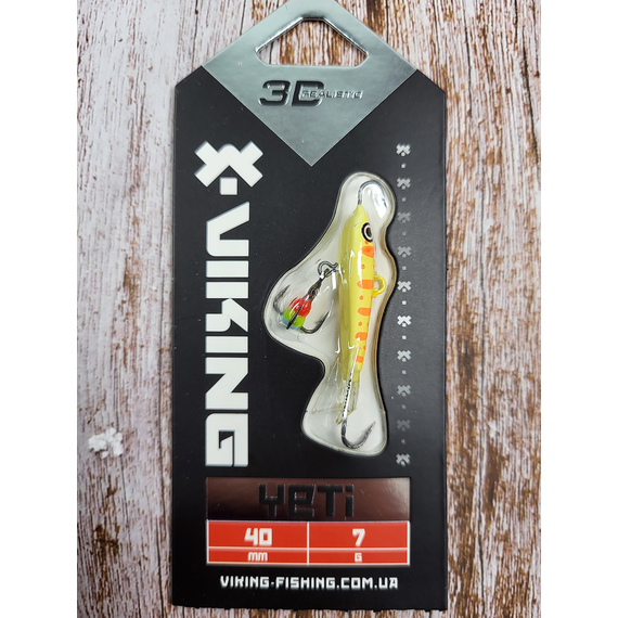 Балансир Viking Fishing Yeti Ice Jig 40mm 7.0g #6 Japanese School, Размер/Вес: 40мм/7г, Колір балансиру: #6 Japanese School, фото , изображение 3