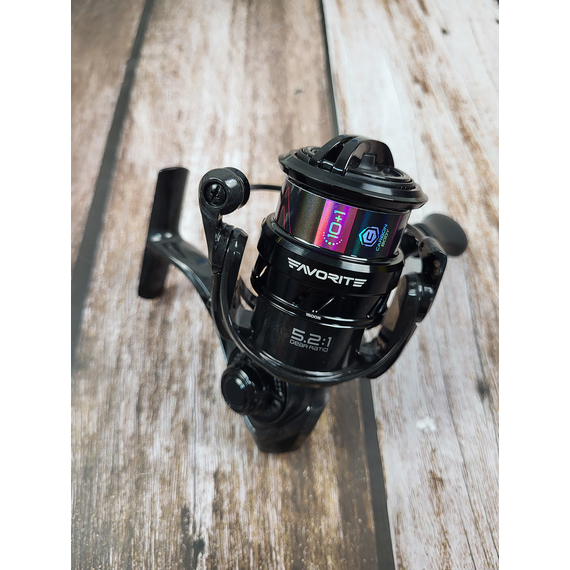 Котушка Favorite Arena 1500S (2025), низькопрофільна шпуля, підшип. 10+1, швидкість: 5.2:1, Розмір шпулі: 1500S, фото , изображение 10