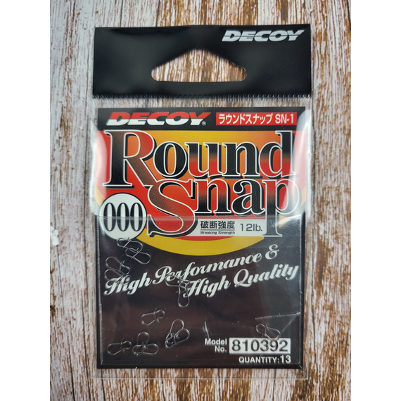 Застежка Decoy Round Snap 000, 12lb, 13 шт, фото , изображение 2