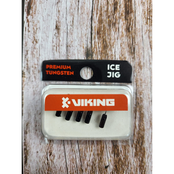 Мормишка вольфрамова Viking Fishing Rigabik+bead 0.62g 2.5mm Black+P (5шт), Размер/Вес: 2.5мм/0.62г, Колір мормишки: Black+P, фото , изображение 3