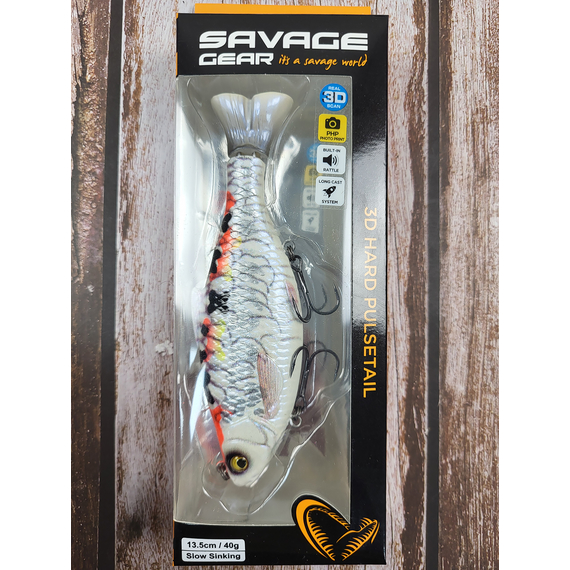 Воблер Savage Gear 3D Hard Pulsetail Roach SS 135mm 40.0g Koi Carp, Розмір/Вага: 135мм/40г, Колір воблера: Koi Carp, фото , изображение 2