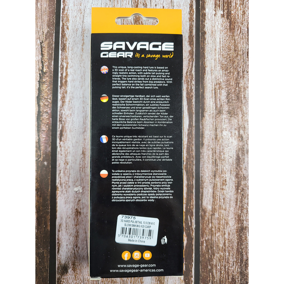 Воблер Savage Gear 3D Hard Pulsetail Roach SS 135mm 40.0g Koi Carp, Розмір/Вага: 135мм/40г, Колір воблера: Koi Carp, фото , изображение 3