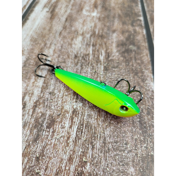 Зимовий воблер Viking Fishing Outcast Vib HV 60mm 16g #14 Green Parrot (зимова приманка для ловлі з льоду), Колір: Green Parrot, Розмір/Вага: 60мм/16г, фото , изображение 6