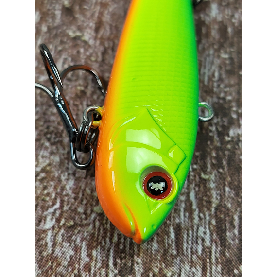Зимовий воблер Viking Fishing Outcast Vib HV 60mm 16g #14 Green Parrot (зимова приманка для ловлі з льоду), Колір: Green Parrot, Розмір/Вага: 60мм/16г, фото , изображение 7