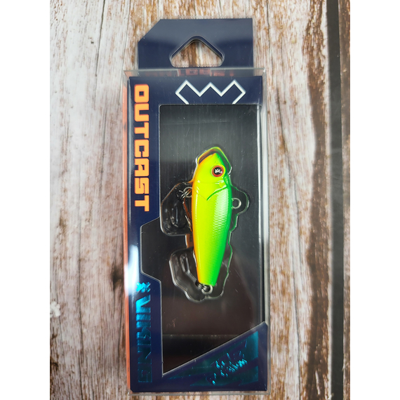 Зимний воблер Viking Fishing Outcast Vib 40mm 7.0g #14 Green Parrot (зимняя приманка для ловли со льда), Выберите цвет: Green Parrot, Размер/Вес: 40мм/7г, фото , изображение 2