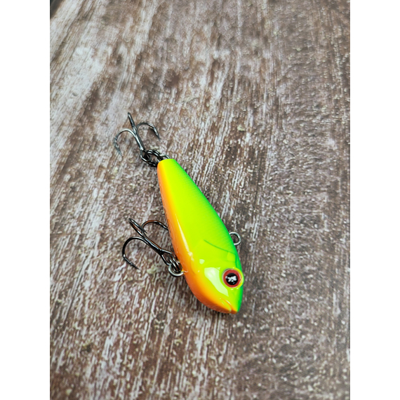 Зимний воблер Viking Fishing Outcast Vib 40mm 7.0g #14 Green Parrot (зимняя приманка для ловли со льда), Выберите цвет: Green Parrot, Размер/Вес: 40мм/7г, фото , изображение 7