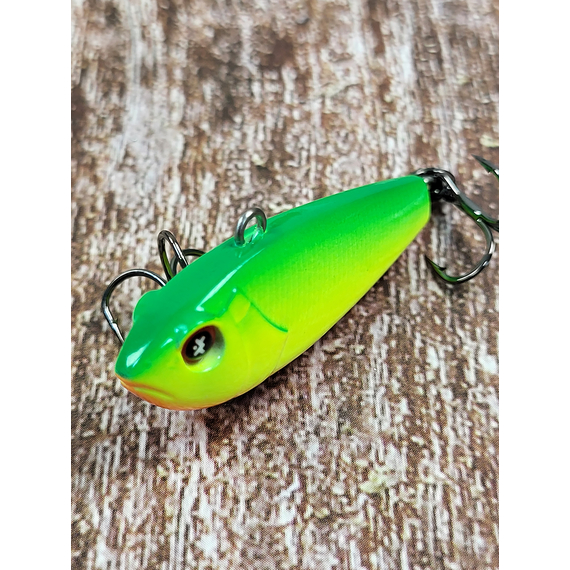 Зимний воблер Viking Fishing Outcast Vib 40mm 7.0g #14 Green Parrot (зимняя приманка для ловли со льда), Выберите цвет: Green Parrot, Размер/Вес: 40мм/7г, фото , изображение 8