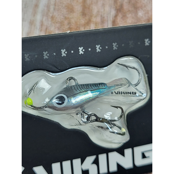 Балансир Viking Fishing Yeti Ice Jig 20mm 3.0g #14 Dark Mackerel, Розмір/Вага: 20мм/3г, Колір балансиру: #14 Dark Mackerel, фото , изображение 6