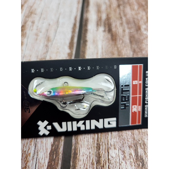 Балансир Viking Fishing Yeti Ice Jig 30mm 5.0g #16 European Values, Розмір/Вага: 30мм/5г, Колір балансиру: #16 European Values, фото , изображение 5