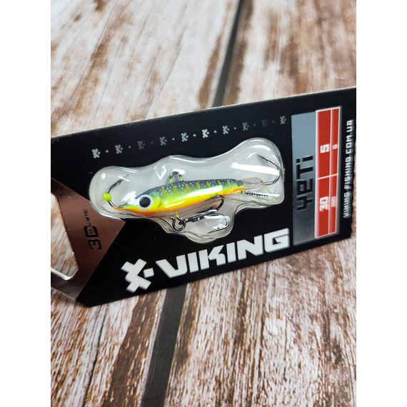 Балансир Viking Fishing Yeti Ice Jig 30mm 5.0g #21 Kingfisher Green, Розмір/Вага: 30мм/5г, Колір балансиру: #21 Kingfisher Green, фото , изображение 5