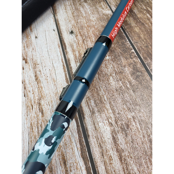 Болонське вудлище Brain Scout 7m, факт. довжина - 6,75m, 368g (телескопічне, з кільцями) + чохол та захист на кільця, Довжина: 7m, Тип вудлища: з кільцями (болонське), фото , изображение 8