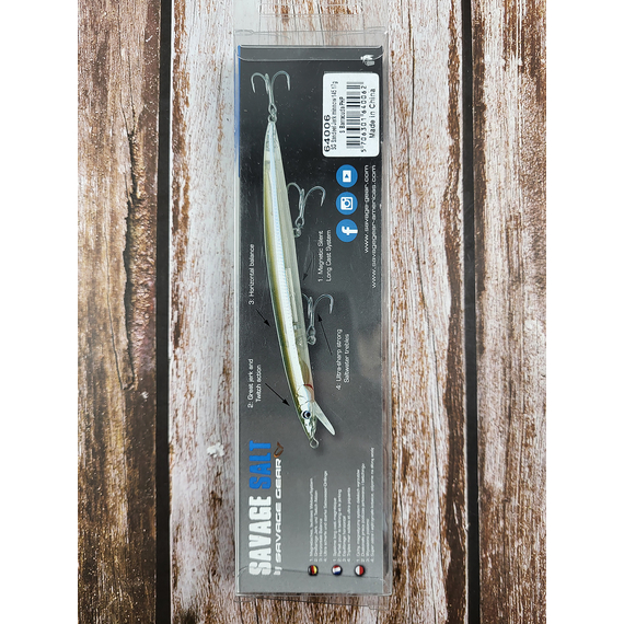 Воблер Savage Gear Sandeel Jerk Minnow S 145mm 17.0 g Barracuda PHP, Розмір/Вага: 145мм/17г, Колір воблера: Barracuda PHP, фото , изображение 3