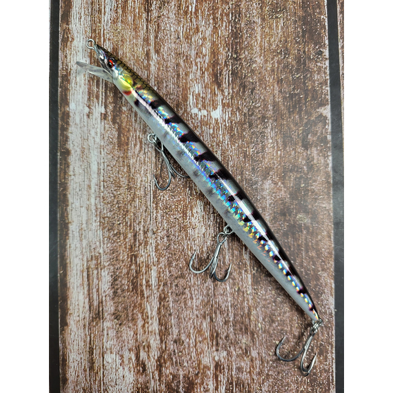 Воблер Savage Gear Sandeel Jerk Minnow S 145mm 17.0 g Barracuda PHP, Розмір/Вага: 145мм/17г, Колір воблера: Barracuda PHP, фото , изображение 4