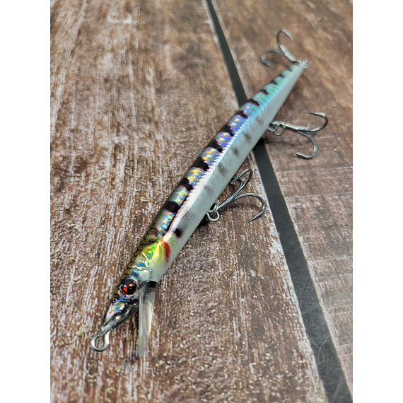 Воблер Savage Gear Sandeel Jerk Minnow S 145mm 17.0 g Barracuda PHP, Розмір/Вага: 145мм/17г, Колір воблера: Barracuda PHP, фото , изображение 6