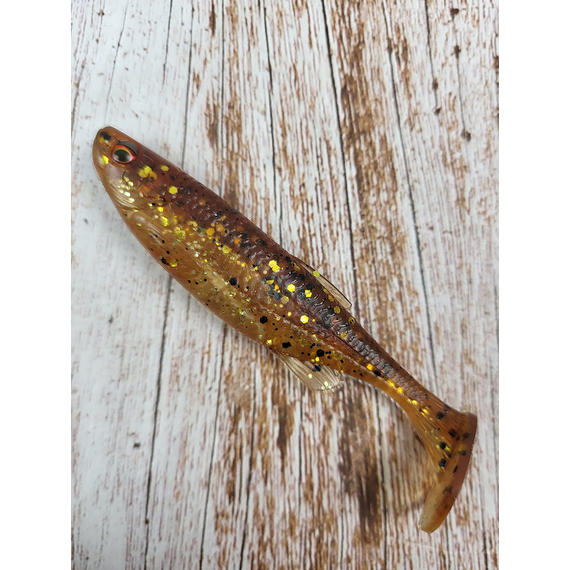 Силікон Savage Gear Fat Minnow T-Tail 75mm 5.0g Motoroil UV (поштучно), Довжина силікону: 75mm, Колір силікону: Motoroil UV, фото , изображение 2