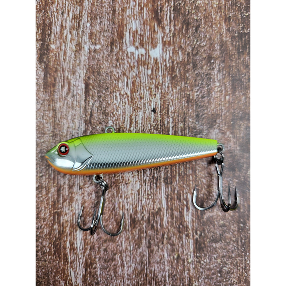 Зимний воблер Viking Fishing Outcast Vib 60mm 12.0g #06 Yellow Back (зимняя приманка для ловли со льда), Выберите цвет: Yellow Back, Размер/Вес: 60мм/12г, фото , изображение 4