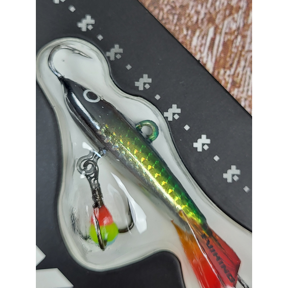 Балансир Viking Fishing Yeti Ice Jig 40mm 7.0g #02 Green Glam, Розмір/Вага: 40мм/7г, Колір балансиру: #2 Green Glam, фото , изображение 7