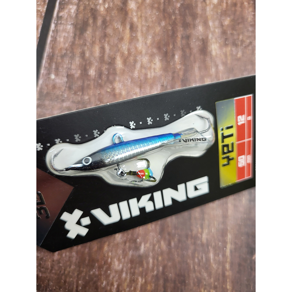 Балансир Viking Fishing Yeti Ice Jig 50mm 12.0g #03 Light Blue Glam, Розмір/Вага: 50мм/12г, Колір балансиру: #3 Light Blue Glam, фото , изображение 5