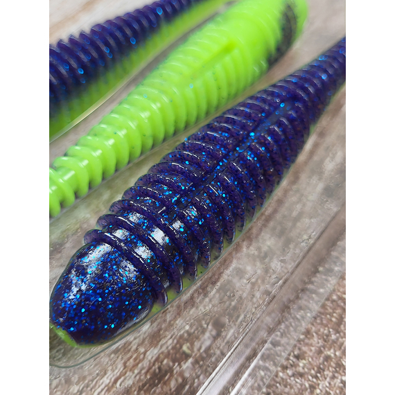 Силікон Keitech Swing Impact FAT 6.8" (3 шт/уп),, колір: pal#06 violet lime berry, Довжина силікону: 6.8" (17.3 см), Колір силікону: PAL#06 Violet Lime Berry, фото , изображение 6