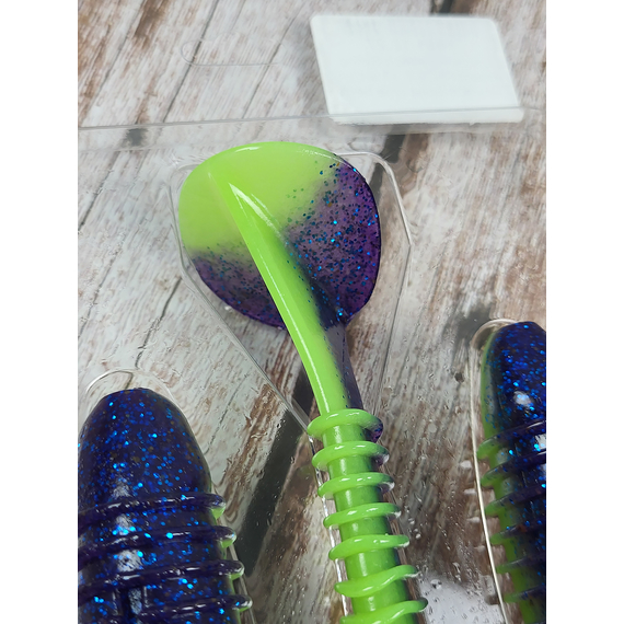 Силікон Keitech Swing Impact FAT 6.8" (3 шт/уп),, колір: pal#06 violet lime berry, Довжина силікону: 6.8" (17.3 см), Колір силікону: PAL#06 Violet Lime Berry, фото , изображение 8