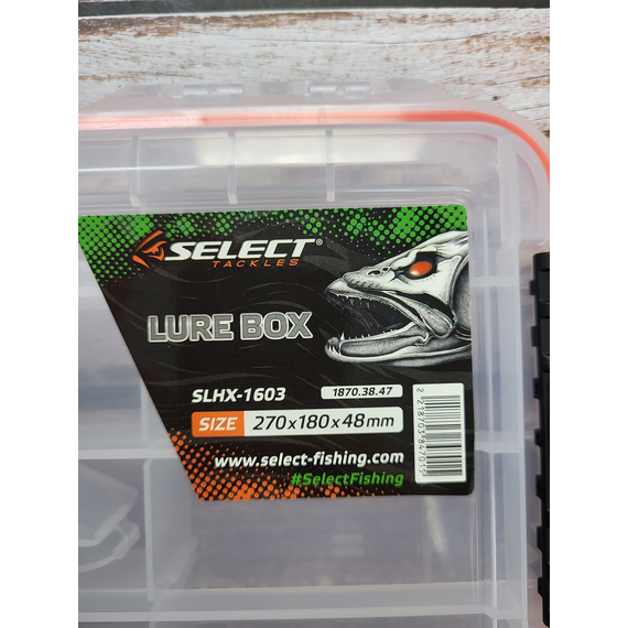 Коробка Select Lure Box SLHX-1603 27х18х4.8cm, Розмір коробки: 27х18х4.8 см, Модель: SLHX-0324, фото , изображение 5