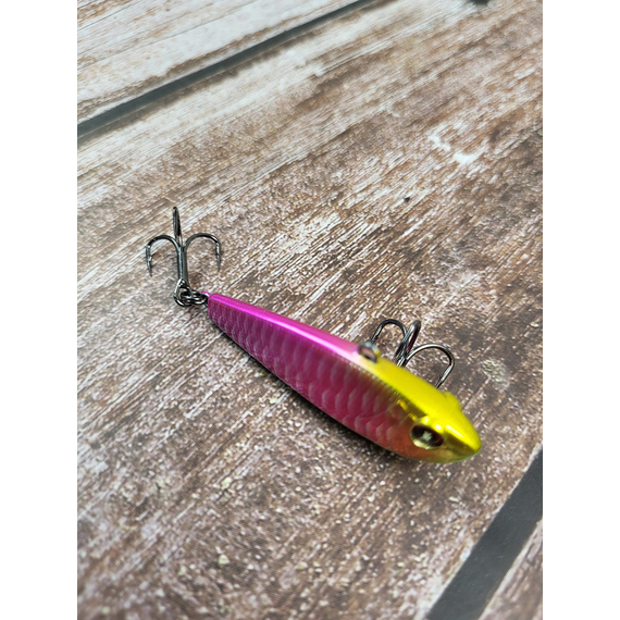 Зимний воблер Viking Fishing Outcast Vib 50mm 10.0g #10 Violet Dream (зимняя приманка для ловли со льда), Выберите цвет: Violet Dream, Размер/Вес: 50мм/10г, фото , изображение 5