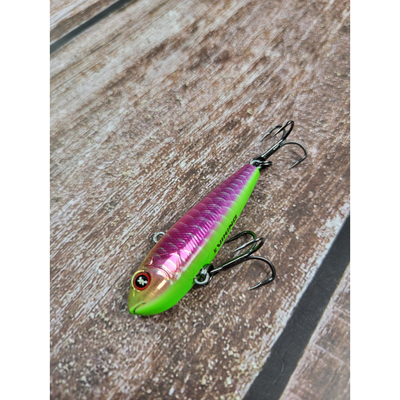 Зимний воблер Viking Fishing Outcast Vib 50mm 10.0g #10 Violet Dream (зимняя приманка для ловли со льда), Выберите цвет: Violet Dream, Размер/Вес: 50мм/10г, фото , изображение 6