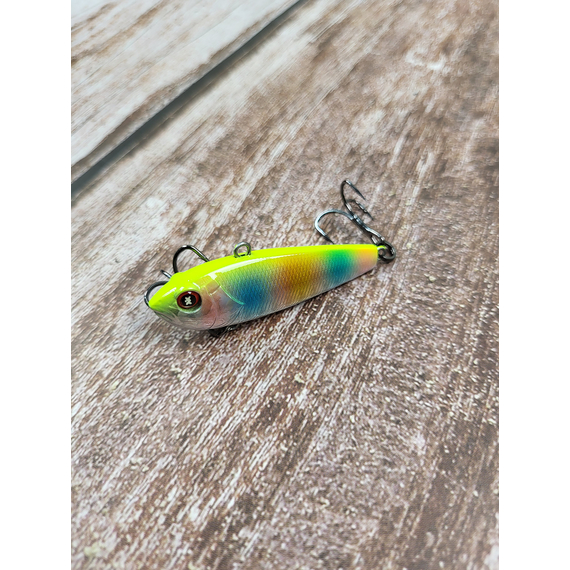 Зимовий воблер Viking Fishing Outcast Vib 50mm 10.0g #15 Pine Legend (зимова приманка для ловлі з льоду), Колір: Pine Legend, Розмір/Вага: 50мм/10г, фото , изображение 5