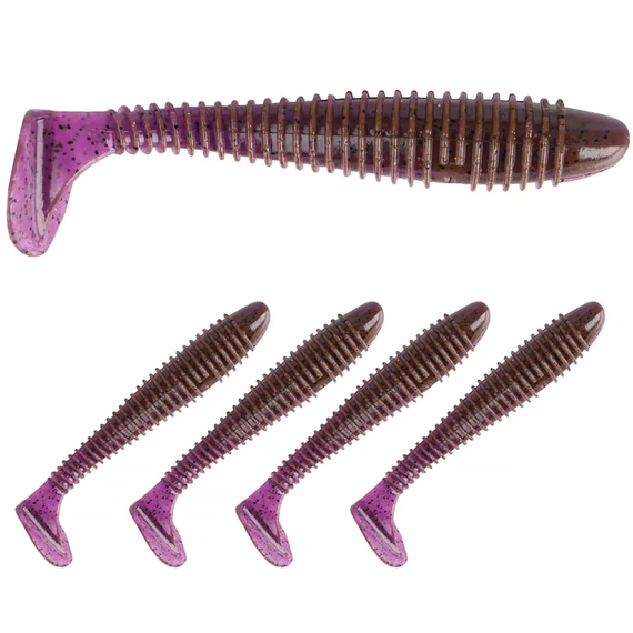 Силікон Select Fatfish 4.8" col.888 (4 шт/упак), Довжина силікону: 4.8" (12.19 см), Колір силікону: 888, фото 